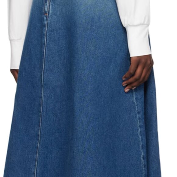 weekend max Mara full denim midi skirt size 4 us nwot - Picture 2 of 5